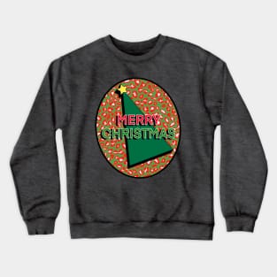 Christmas Tree  Colours Leopard Pattern Crewneck Sweatshirt